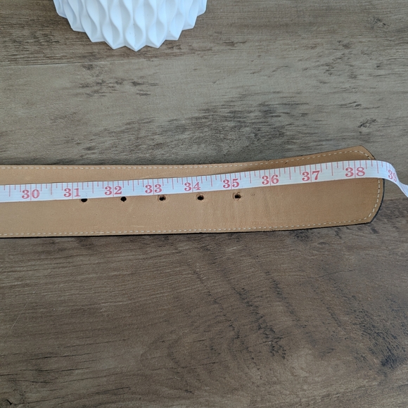 Leatherock Vintage Black Leather Belt